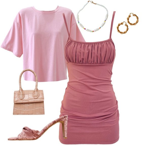 Verge Girl Dress (Dusty Pink/ Mauve) - Picture 2 of 3